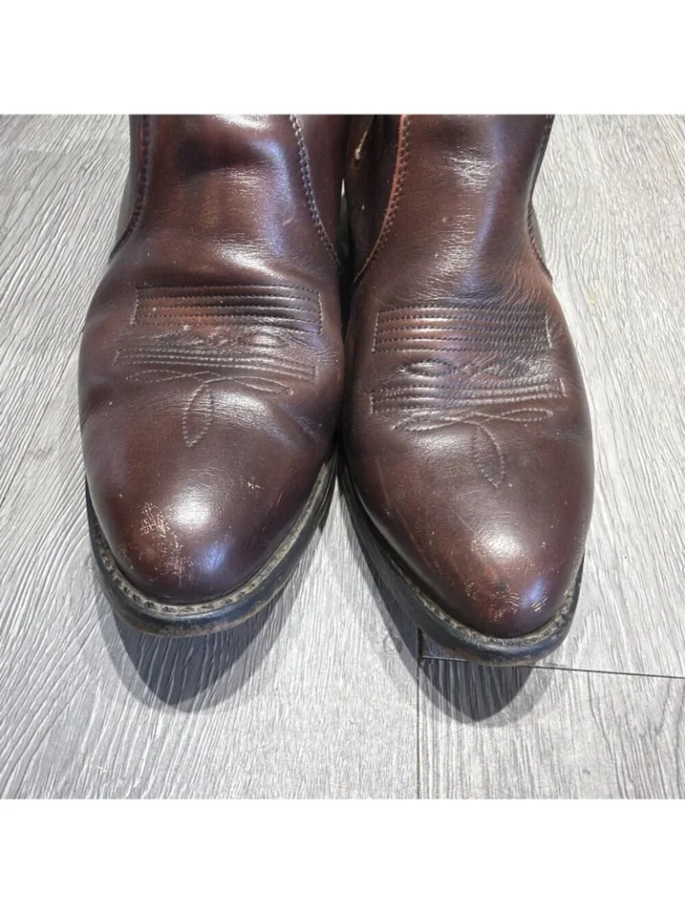 Vintage Durango DB954 Men’s 8.5D Ankle Cowboy Boots Side Zip Brown Leather